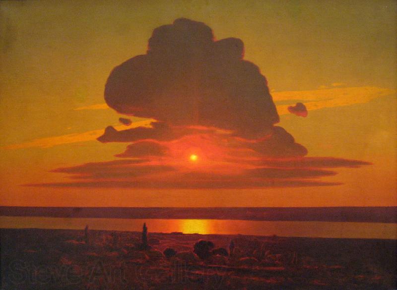 Arkhip Kuinji Red sunset on the Dnieper France oil painting art